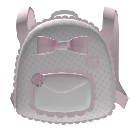Cutecore Pink and White Backpack w/ Bow