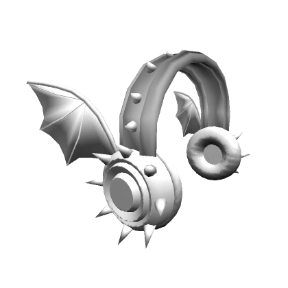 Pure Silver Bat Wing Headphones