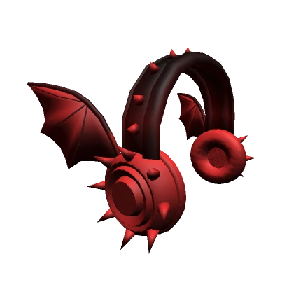 Red Bat Wing Headphones of the Void