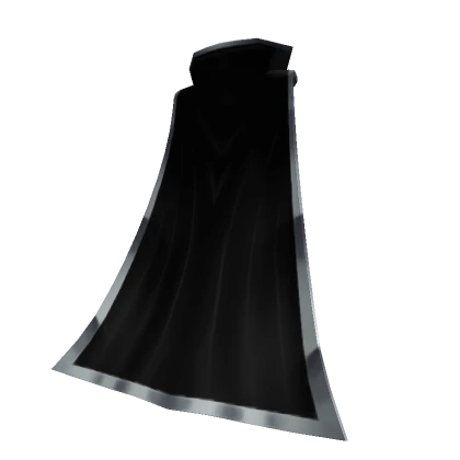 Silver & Black Emperor Collar Cape