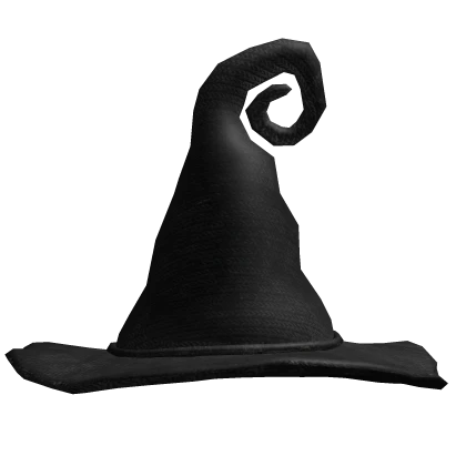 Black Halloween witch hat
