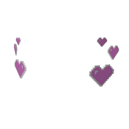 8-Bit Pink Face Hearts