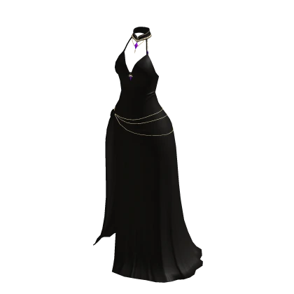 ♾️ Black majestic evening gown