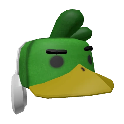 Green Birdie Hat + Headphones