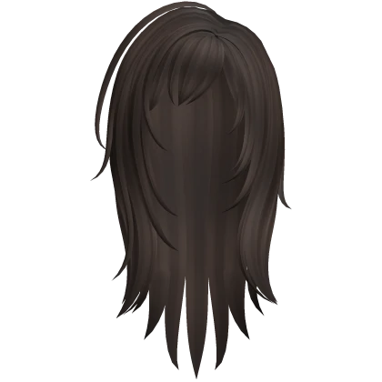 Scene Messy Emo Long Hair in Brown