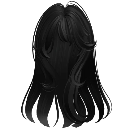 Kawaii Long Messy Anime Hair (Black)