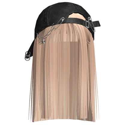 Emo Hair w/ Backwards Cap (Blonde)