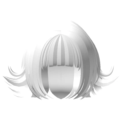 Short Anime Swirly Hair (White)