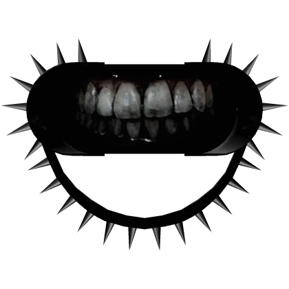 black emo gothic spiked cheek retractor 