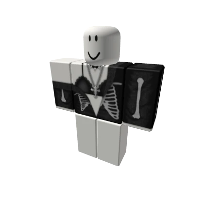 ZillaKami ♰ Chain Grim Skeleton Girl Emo Goth Y2K 