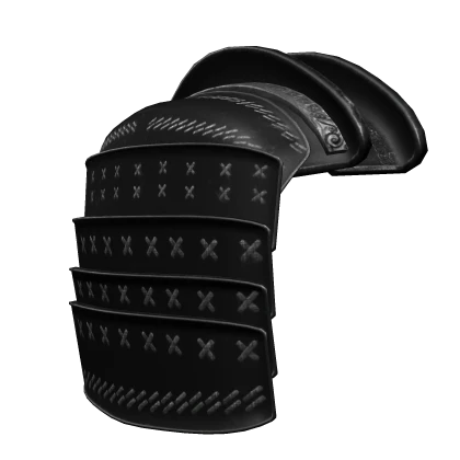 Samurai Right Pauldron - Black