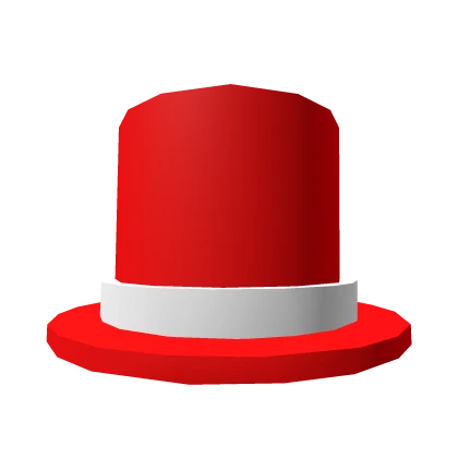 Hat Top Red and White