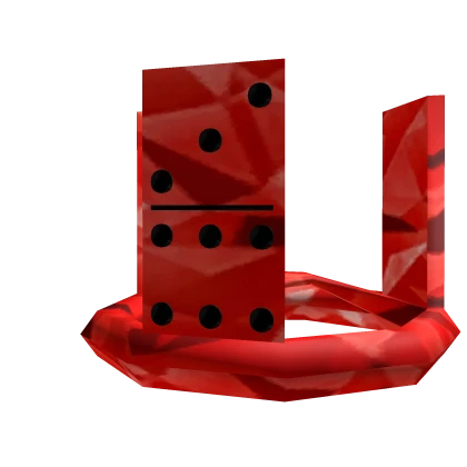Red Sparkle Time Domino Crown