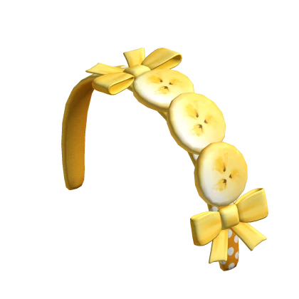 Igari Banana Polka Dot Headband