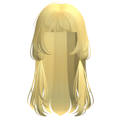Cute Kawaii Anime Chobits Hair in Light Yellow