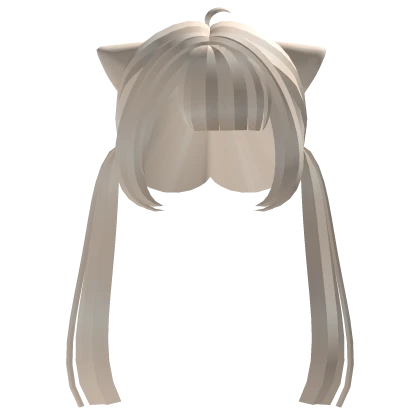 ♡ cat girl pigtails in blonde