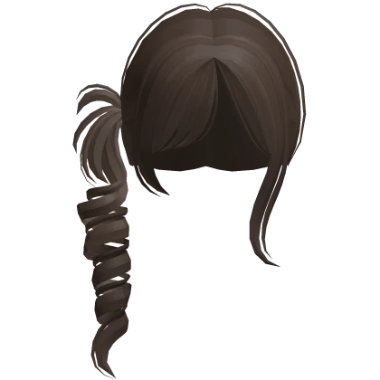 ♡ : brown small side ponytail