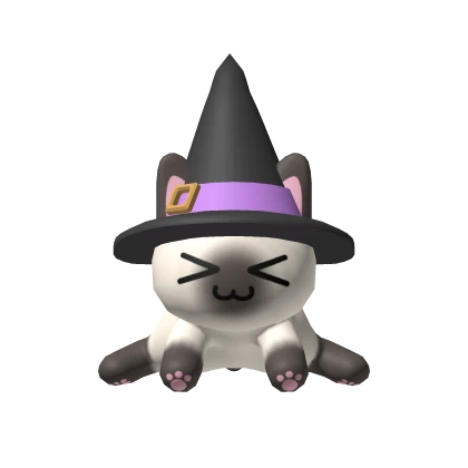 🍀Cute Halloween Siamese Cat Hat (Purple)