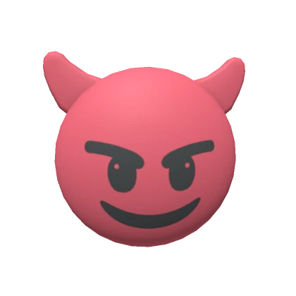 Red Demon Emoji Mask