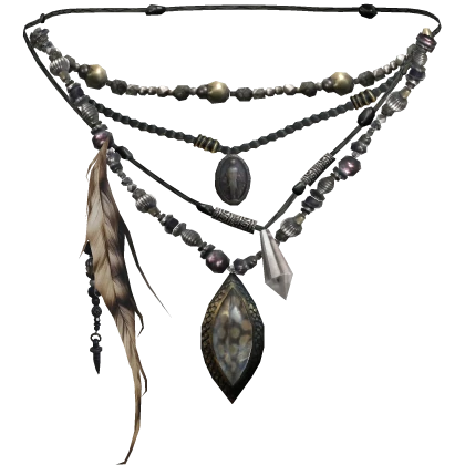 3.0 Gaian Esoteric Charm Skein Feather Necklaces 
