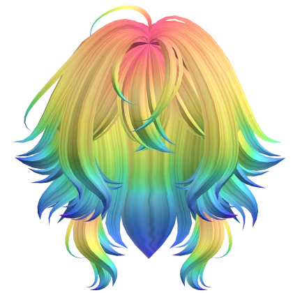 Super Fluffy Wolf Cut (Rainbow)