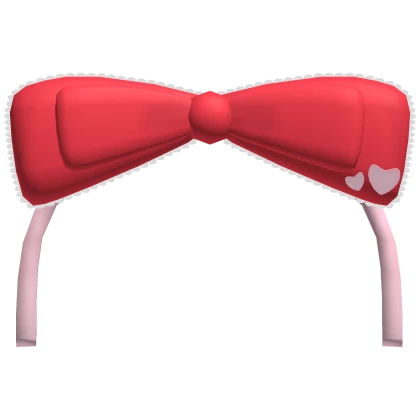 Valentines Cutest Bow Headband in RED