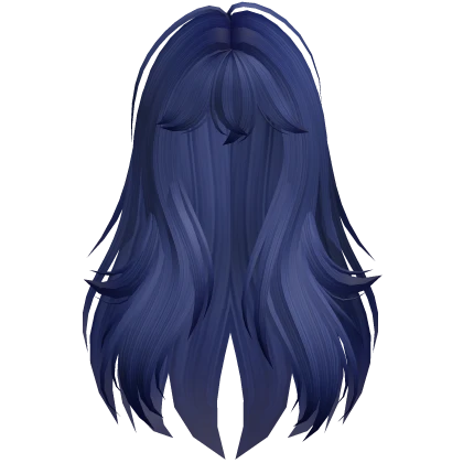 Fox Cute Long Messy Anime Loose Hair in Blue