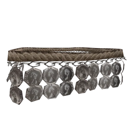 [R] Ornate Dancer's Silver Coin Braclet