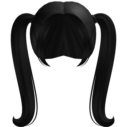 ʚ cute long ponytails in black