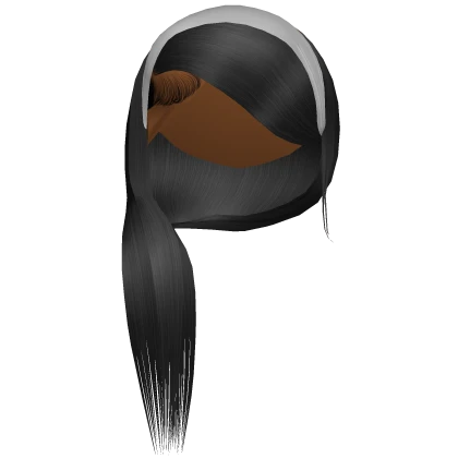 Layla Side Part w Head Band Black