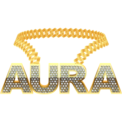gold aura chain necklace