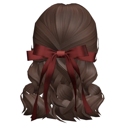 Christmas Bow-tied Hair in Brown