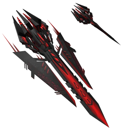 Cyber Jet Dual Sword Red (Back)