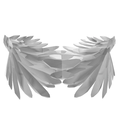 White Angelic Angel Wings On Chest 3.0