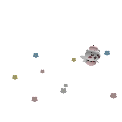 Chiikawa fairy aura with flowers