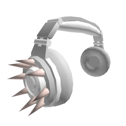 White Spikey Headphones