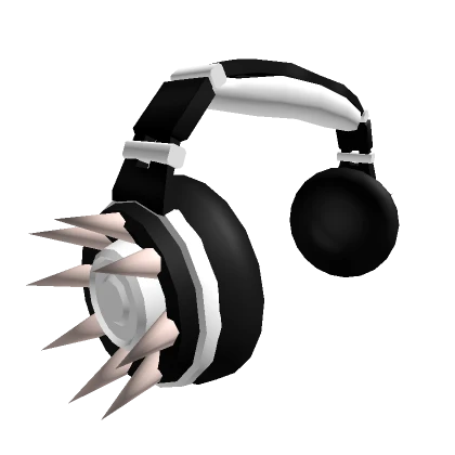 Black & White Spikey Headphones