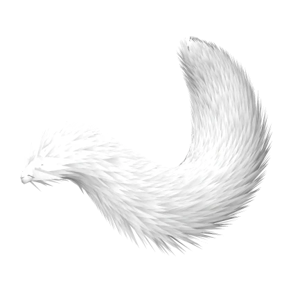 white fluffy tail