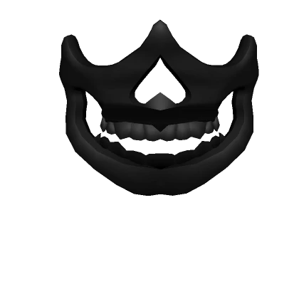 Black Skull Face