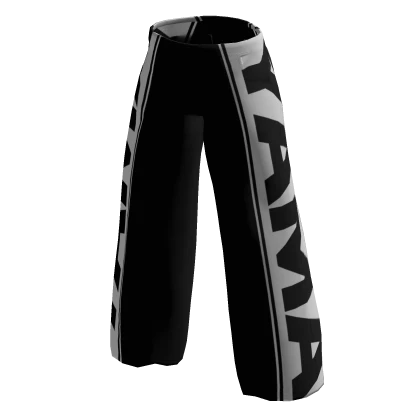 Yama Black Baggy Trousers