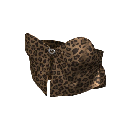 Heart Dazzling Y2K Gyaru Leopard Top