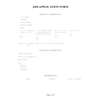 ✅Job application✅