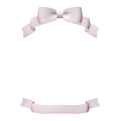 ୨୧: kawaii doll bow frame in pink