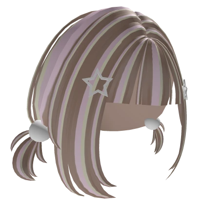 ♡ Neapolitan Ice Cream Hair Baby Kawaii Star Clip