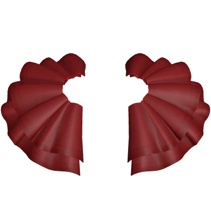Ruffles Dark Red Side Hip Accents Skirt Cutesy Y2K