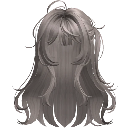 Ash Anime Side Ponytail Half-Up Hair