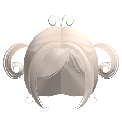 ♡ : swirly beige blonde curly baby pigtails