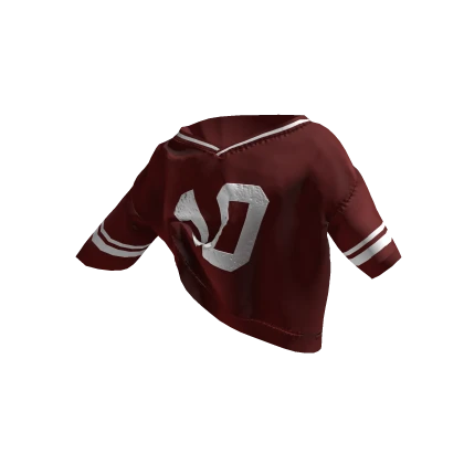 Tucked Baddie Off-Shoulder Oversized Jersey Red