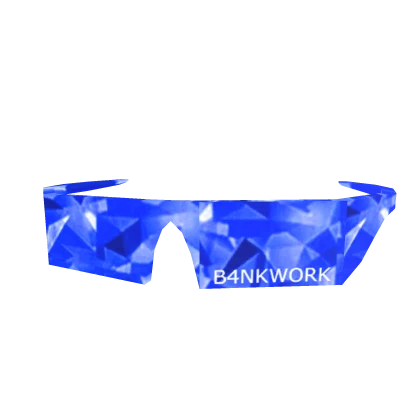Blue Neon Sparkle B4NKWORK Clockwork Shades