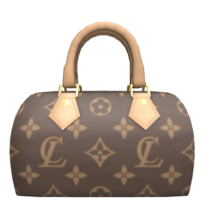 Lulu Mini Heart Tote Bag in Luxe Y2K Monogram